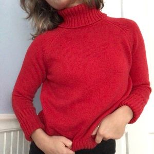 Red Turtleneck Sweater
